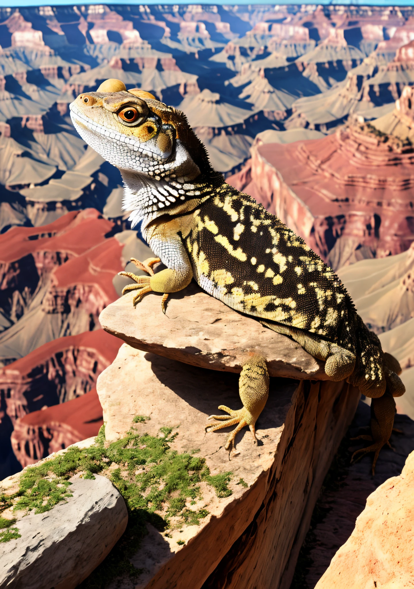 Bearded dragon in the grand canyon