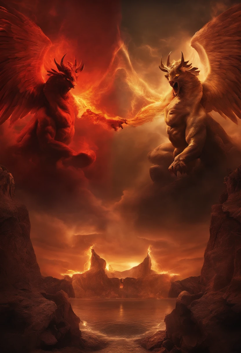 God VS Satan break God and Archangel VS Satan and Lucifer