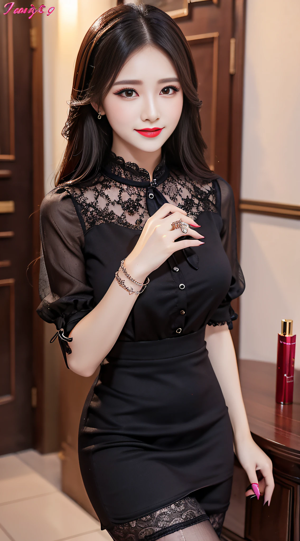 Charming beauties、hostess dresses、Evil Female Executive、blouse、tight skirts、Evil Fall、dark、brainwash、panthyhose、lacy fabric、beauty legs、lipsticks、Black manicure
