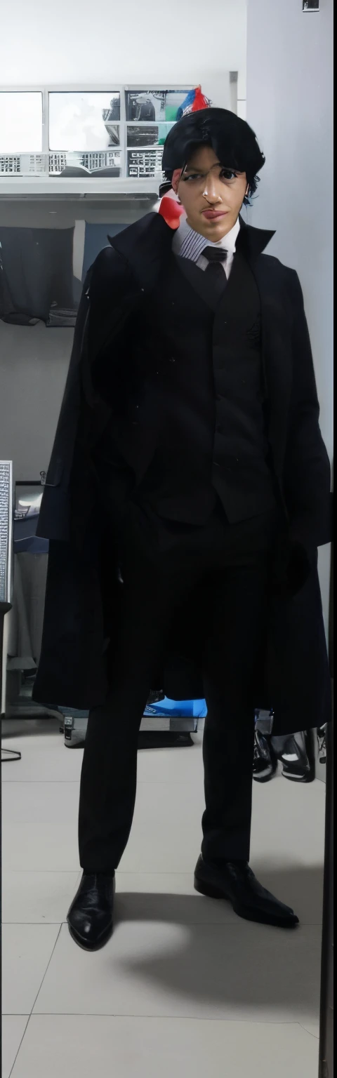 Suit, Handsome, Mysterious, Gang, Perfect body ratio, Black hair, Male