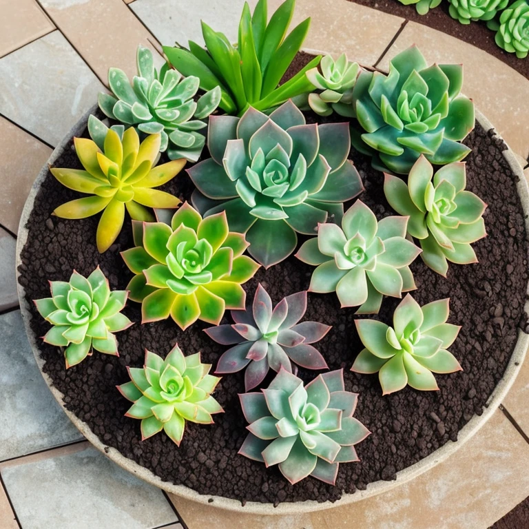 (best quality, masterpiece, highres:1.2), detailed,
Succulents, Succulents In The Garden, Outdoor Succulent Soil, --auto