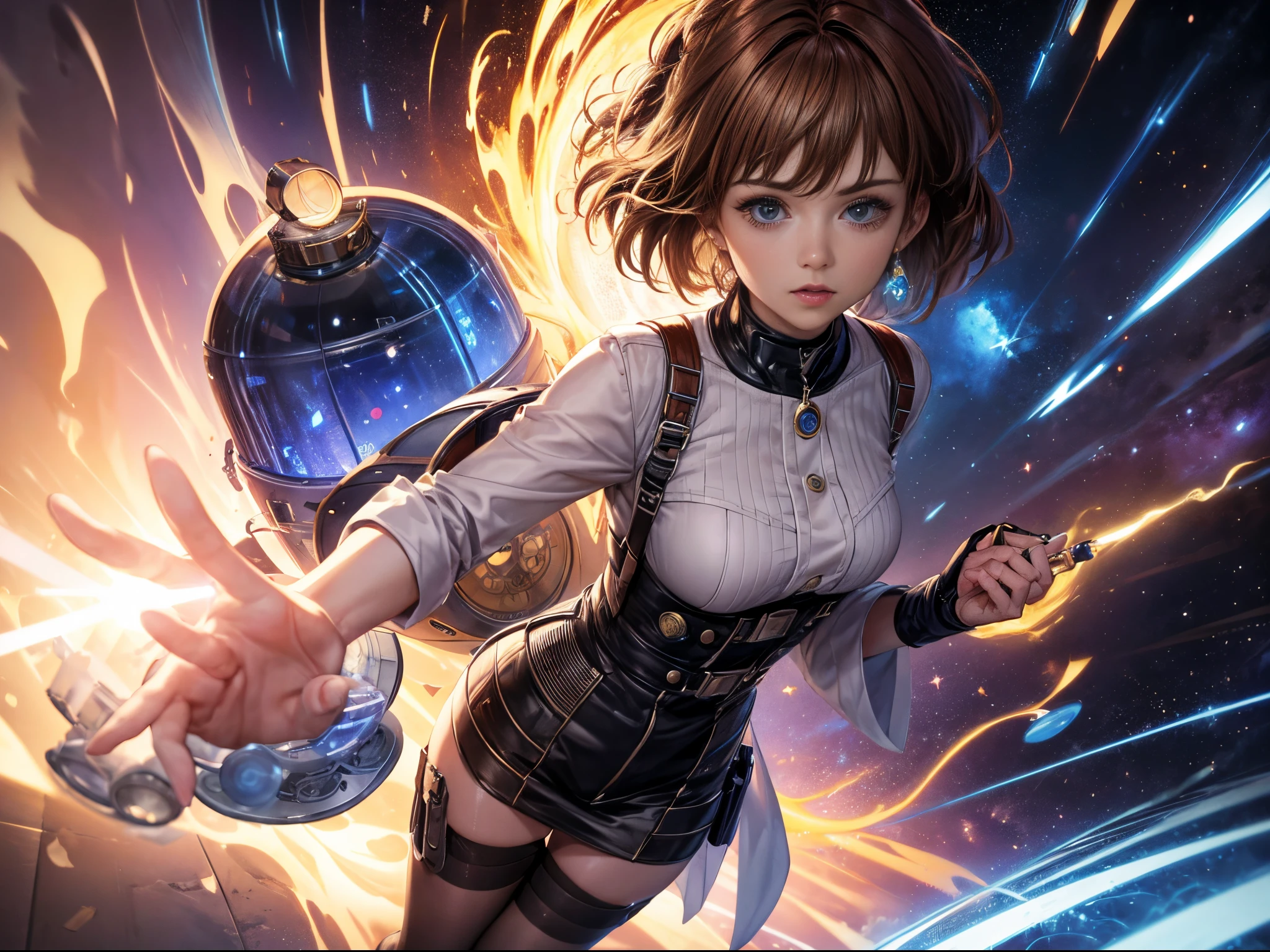 Create an ultra-high-definition image that serves as a time capsule for Doctor Who. Utilize the 8K capabilities to capture the essence of each season, showcasing key moments and characters in a visually stunning collage. Explore realistic rendering techniques to bring the iconic time-traveling adventures to life with unparalleled detail.