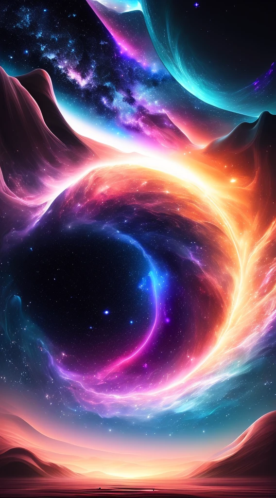 The vastness of the universe, imagine cosmic dream, in a cosmic field, dreamlike digital painting, in the astral plane