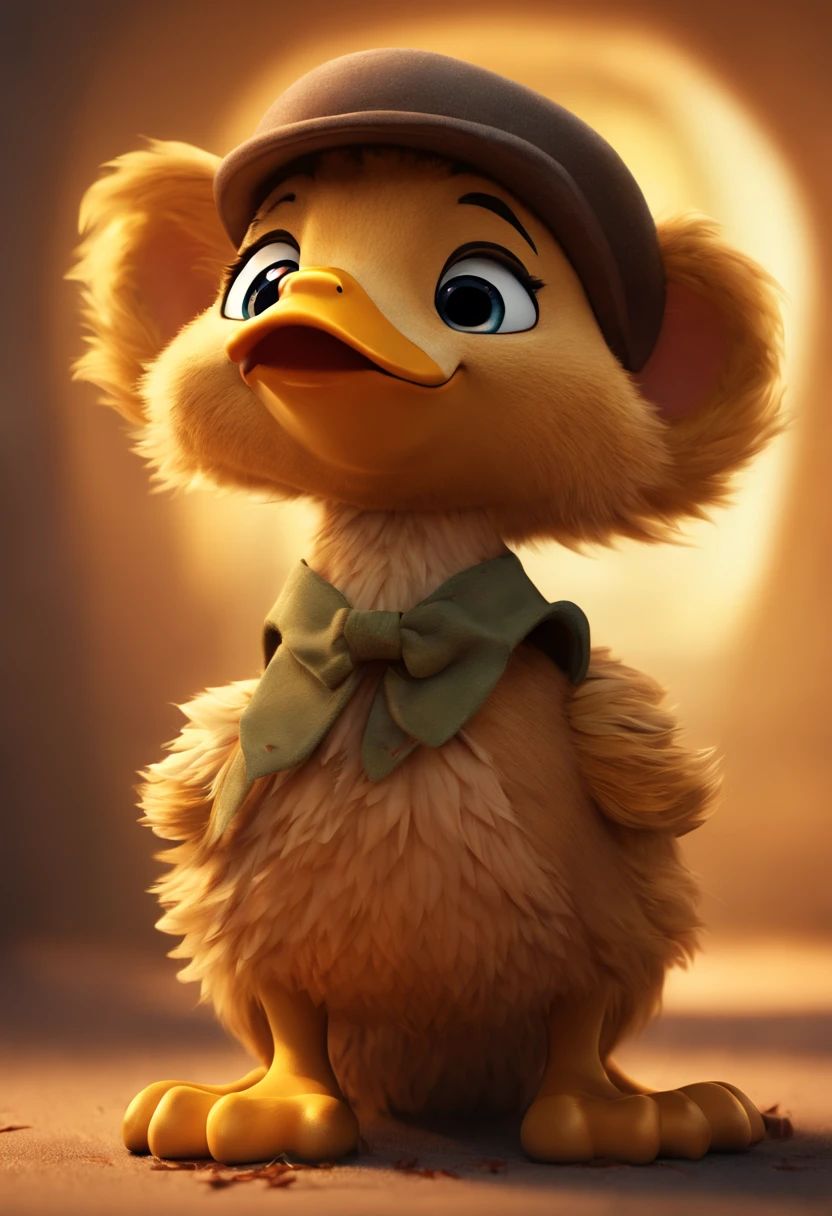 Character design, Pixar style, Cute and cute mallard lion, Golden ratio, full bodyesbian, Dramatic lighting, Cinematic, Portrait, Fine details