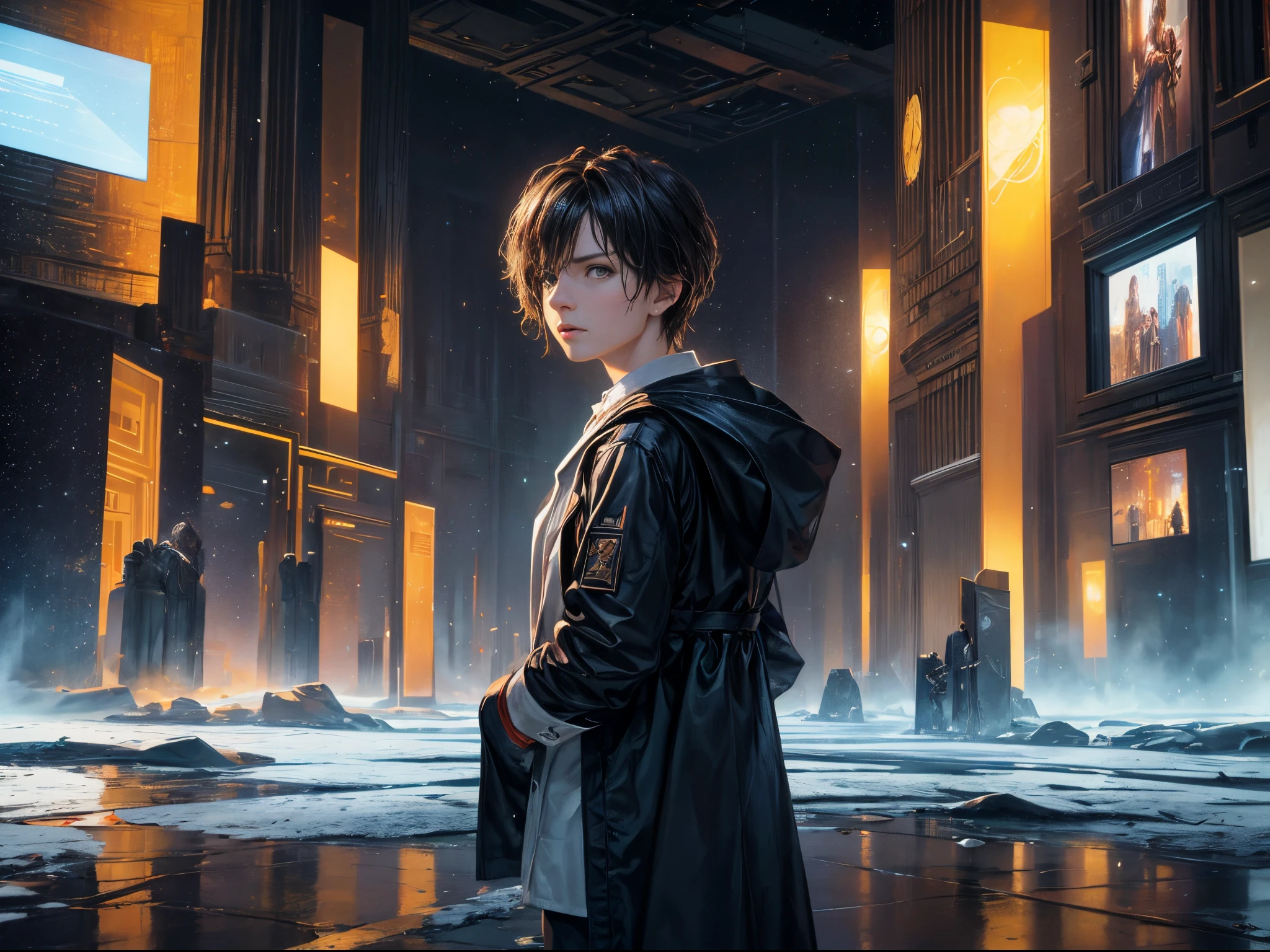 Transform the # Plex interface into a visual symphony, with each section representing a different season of Doctor Who. Use realistic rendering to capture the essence of time as a flowing, dynamic element. Enhance the composition with hyperrealistic portrayals of the Doctor and companions, creating a visually stunning symphony of time and space.