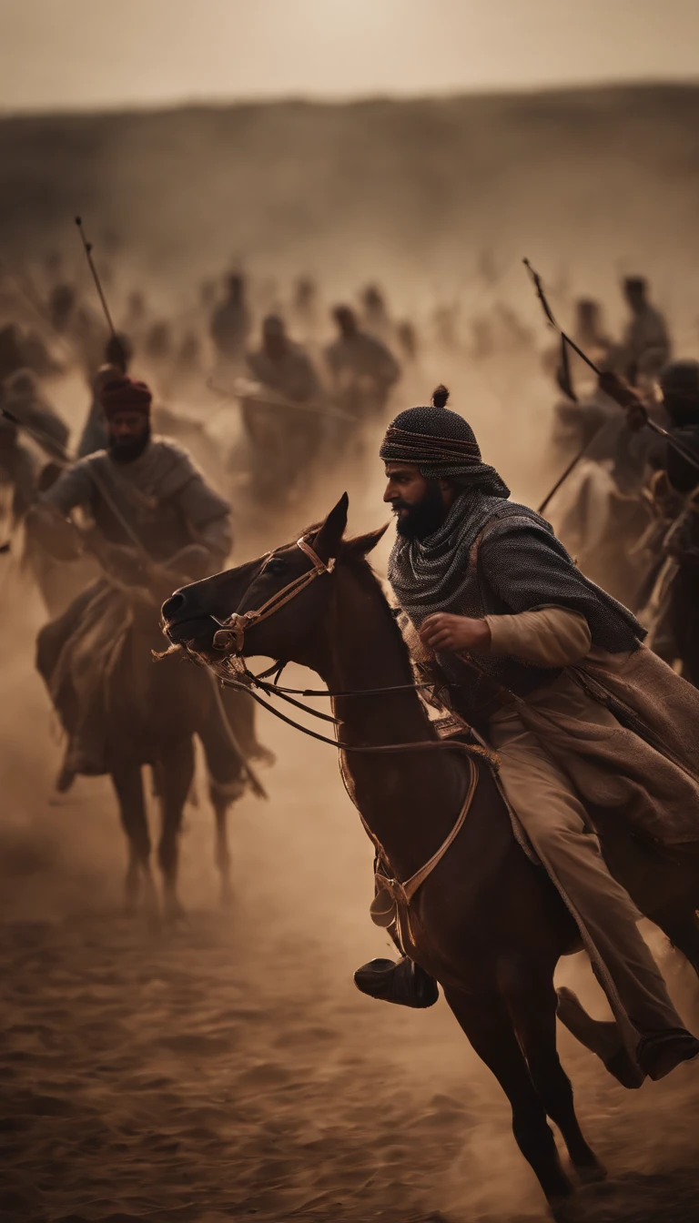 Lightly armed Islamic cavalry and bows