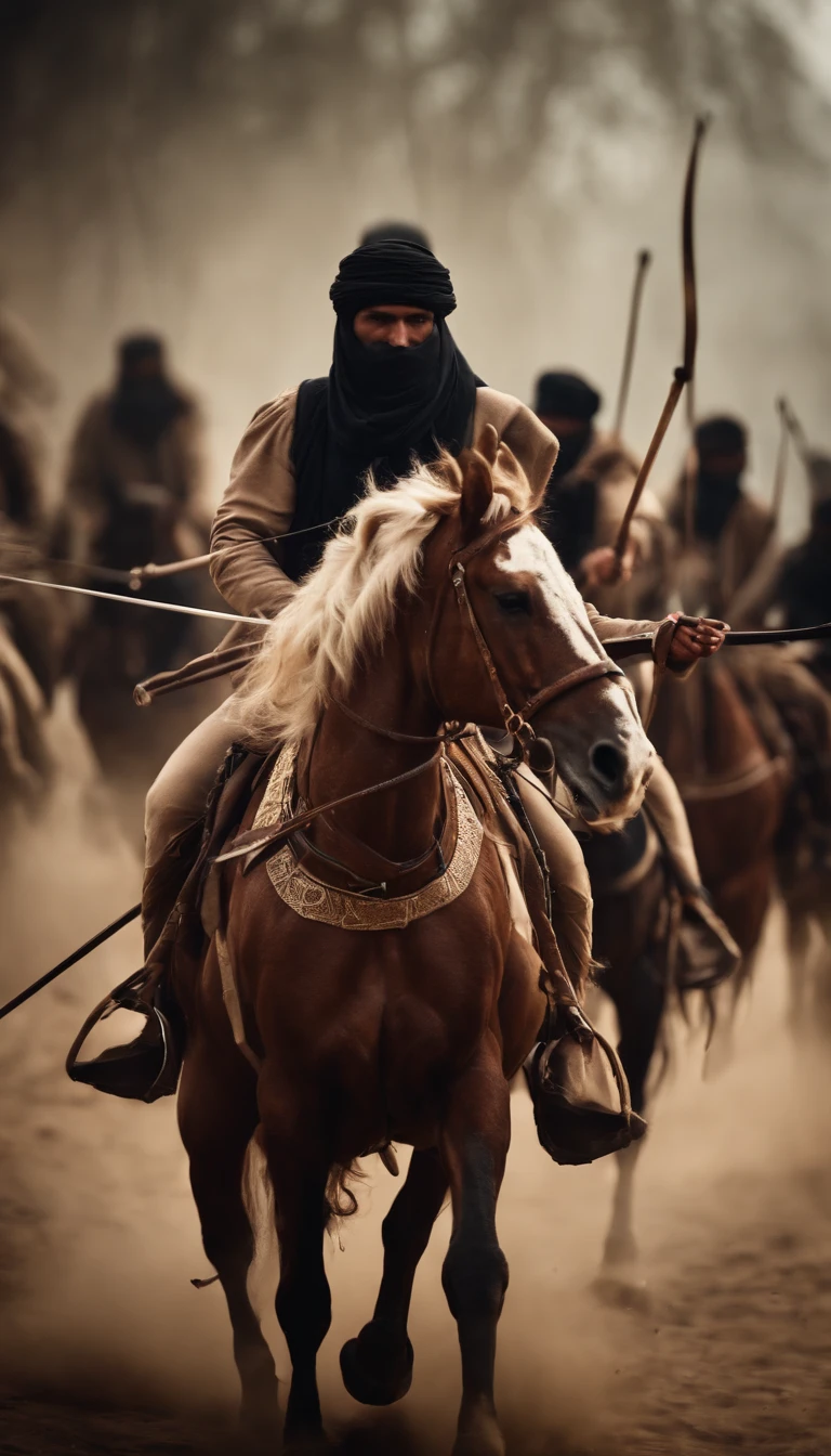 Lightly armed Islamic cavalry and bows