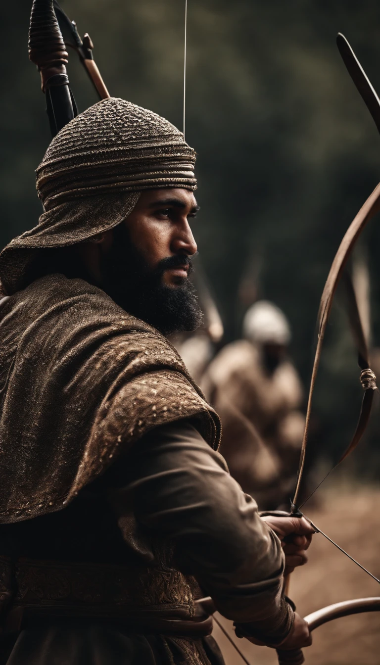 Lightly armed Islamic cavalry and bows