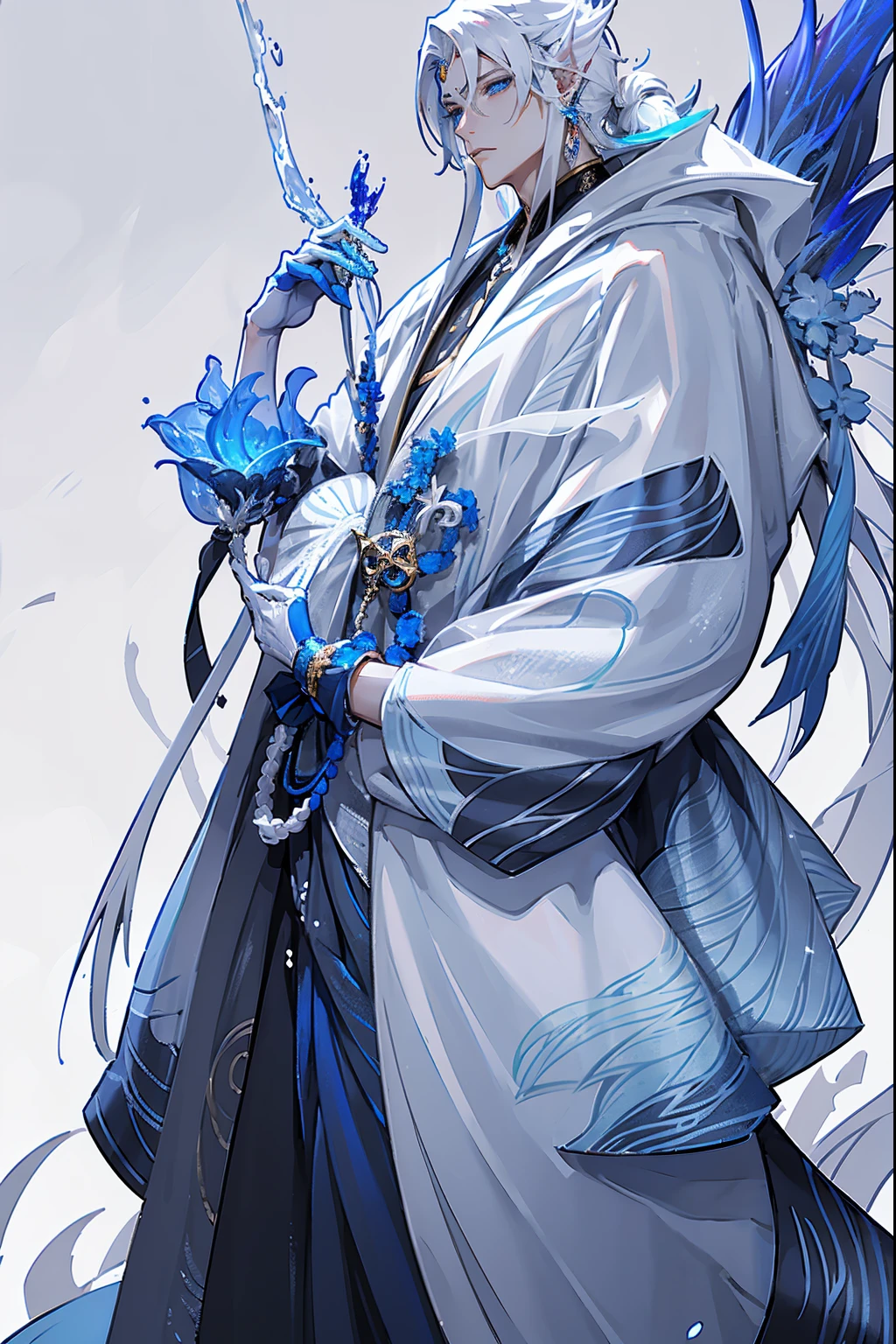 1 plump girl, Full body standing painting, 独奏, Ninja clothes, Gorgeous white dress, Akali, Akali League of Legends, Akali mask, (Block number. 1:1.2),