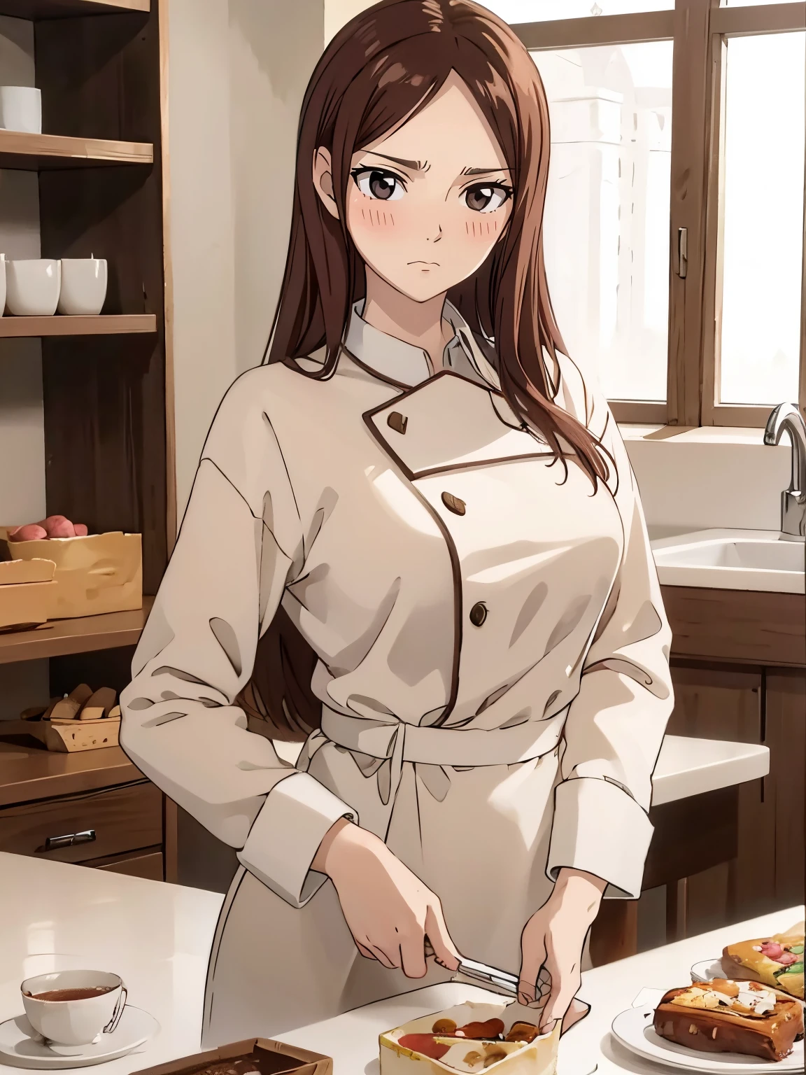 Beautiful blush on shy