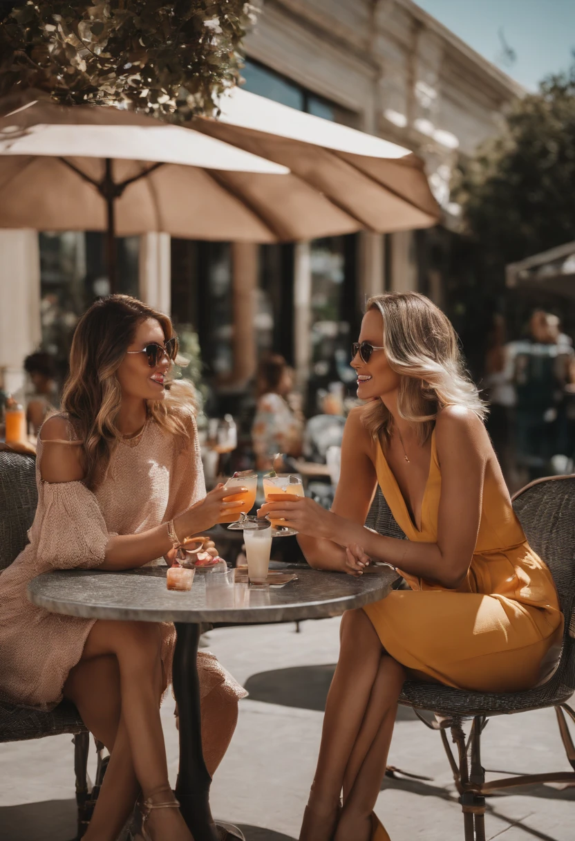 A picture of her and her friends enjoying a leisurely afternoon at a trendy Brentwood cafe,original,Hot mom with plastic surgery, lives in brentwood, CA, female