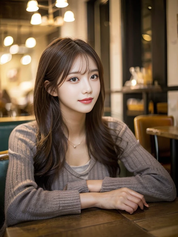 Photos of beautiful women(Scene of relaxing in a café),
