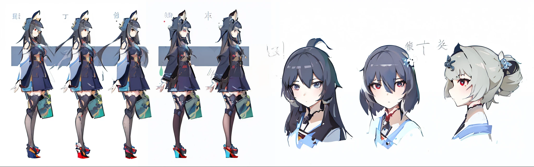 Close up of person with long hair and dress, kantai collection style, Anime moe art style, ( ( character concept art ) ), Anime Character Design, Girls Frontline Style, Pretty anime character design, Animation Concept Art, han + Concept Art, Official Concept Art, [ character design ], from girls frontline, official character art, a hyperrealistic schoolgirl