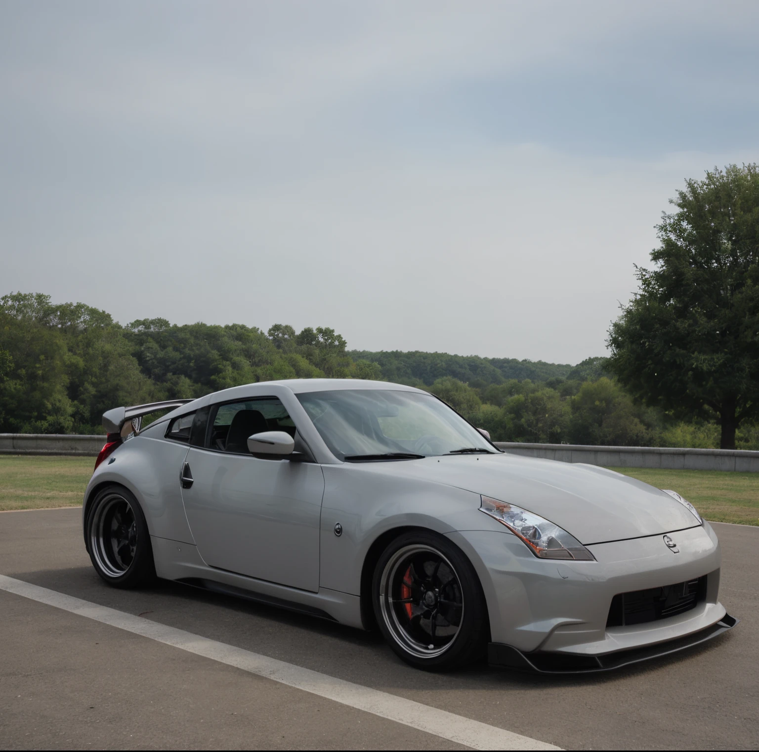 Nissan 350z, slammed, spoiler, skirts, carbon fiber