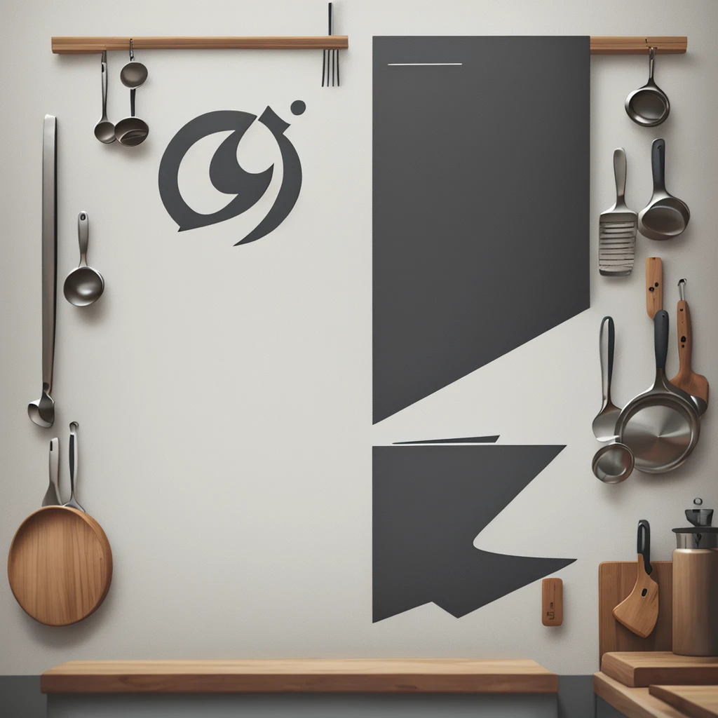 Create a DIY kitchen logo,Modern minimalist style