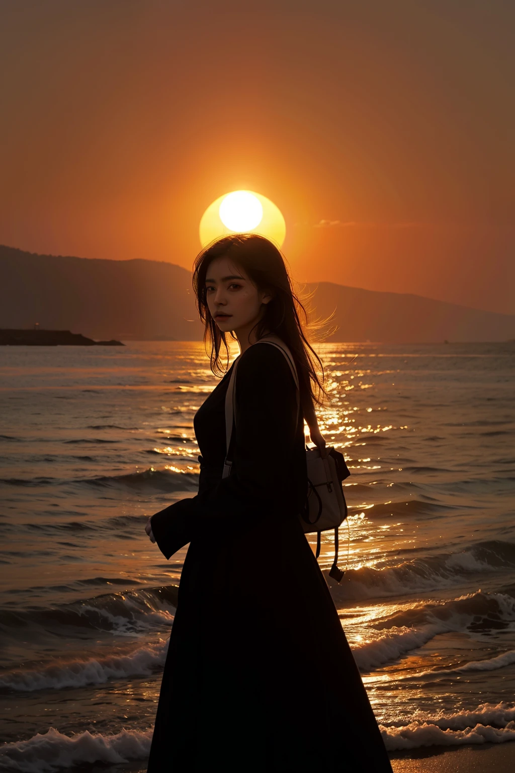 the setting sun, Artistic concept,