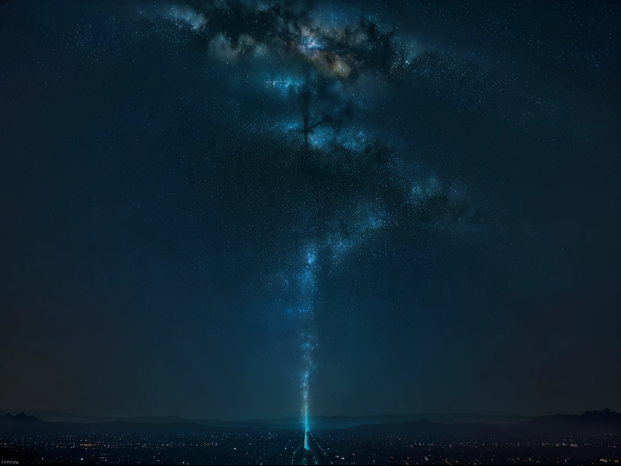 Dazzling celestial lights shimmer against the dark canvas of the night sky, illuminating the heavens with ethereal beauty. Among these magnificent wonders, an array of brilliantly hued stars and distant celestial objects emerge as the focal point. This mesmerizing image, akin to a breathtaking photograph, captures the delicate twinkles, each shining with a distinct hue and intensity. The remarkable clarity and richness of colors imbue this picture with a sense of exquisite detail, transporting viewers to the boundless expanse of the universe's awe-inspiring spectacle.
