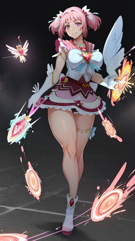 masterpiece, best quality, indoors, mamikafairy, 1girl, solo, looking at viewer,, hand arms full body,boots, standing,cute,breast, curvy, female,fantasy goddess,there is a cartoon picture of a woman with a very large breast, glowing divine being, glowing holy aura, inspired by Luma Rouge, the non-binary deity of spring, ethereal rainbow nimbus, the butterfly goddess of fire, inspired by Mariel, glowing aura around her, astral wind, as the goddess of the saturn, “uwu the prismatic person, big breast, serious, beautiful eyes, , full body, walking, long robe, long dress, ,priestess ,holy, smile, god rays, ray tracing, sparkle, cinematic lighting, UHD, retina, masterpiece, ccurate, anatomically correct, textured skin, super detail, high details, high quality, award winning, best quality, highres, 1080P, HD, 4K, thunder aura, light aura,full, snak staff,closed mouth, huge breast, curvy, bimbo, standing, heroic, pose, background ruin of a misterios city,UHD, retina, masterpiece, ccurate, anatomically correct, textured skin, super detail, high details, high quality, award winning, best quality, highres, 1080P, HD, 4K, sun aura