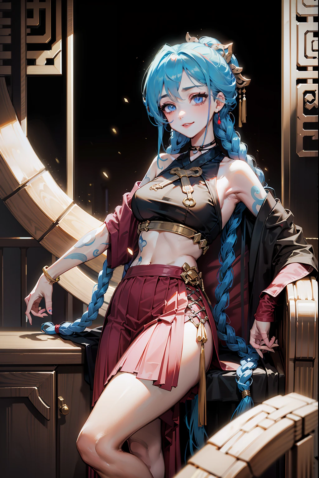 1 plump girl, Full body standing painting, 独奏, Ninja clothes, Gorgeous white dress, Akali, Akali League of Legends, Akali mask, (Block number. 1:1.2),