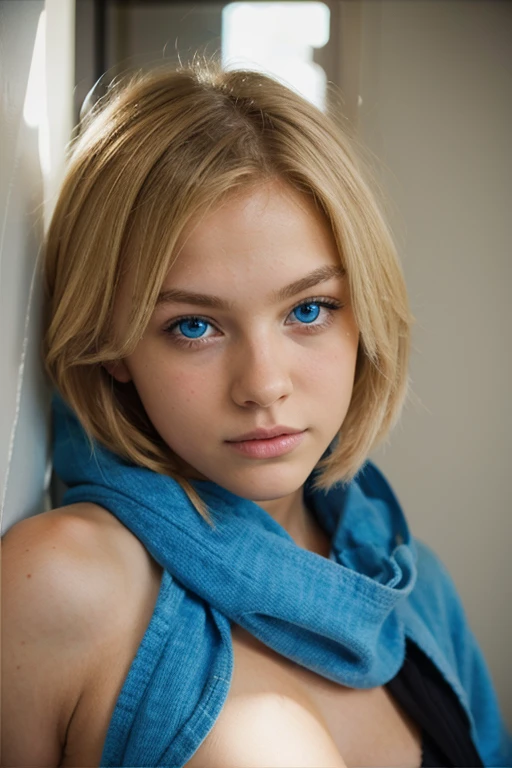 blonde blue eye