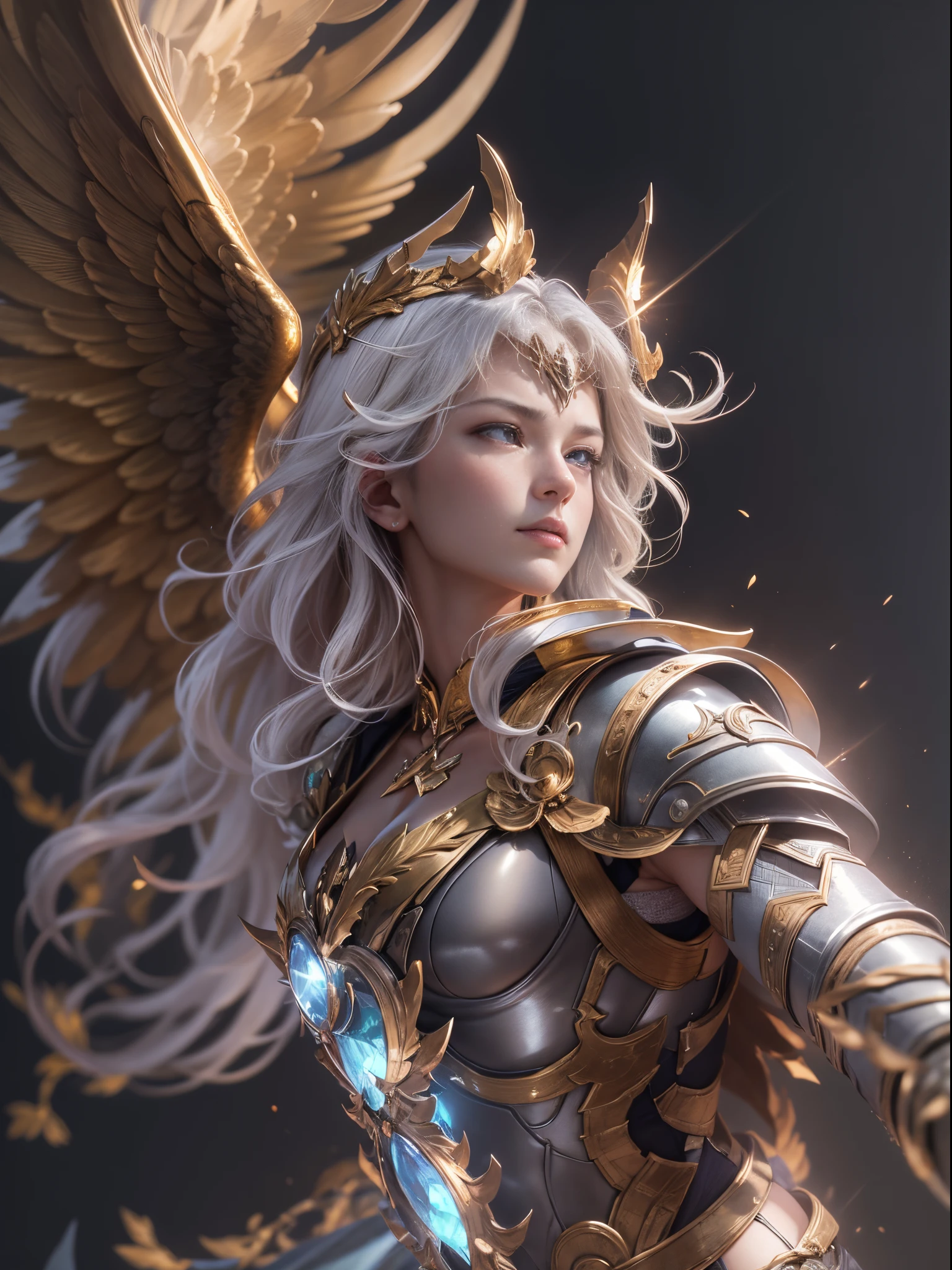 Archangel Michael、The Four Archangels、masutepiece,Best Quality,ultra-detailliert,hight resolution,hight resolution,4K,Portrait in 4K,8K,8K Portrait,Unity 8k壁纸,extremely details CG,Realistic,Raw photo,Real person,a portrait photo of,Photorealistic,Shiny skin,Detailed skin,Fighting figure、Fighting figure、fight the light、fight with love,Fighting figure、Fighting figure、fight the light、fight with love,Dynamic Angle, Full body,Dynamic Angle, Wide Shot,Dynamic Angle, close-up,Dynamic Angle, From below