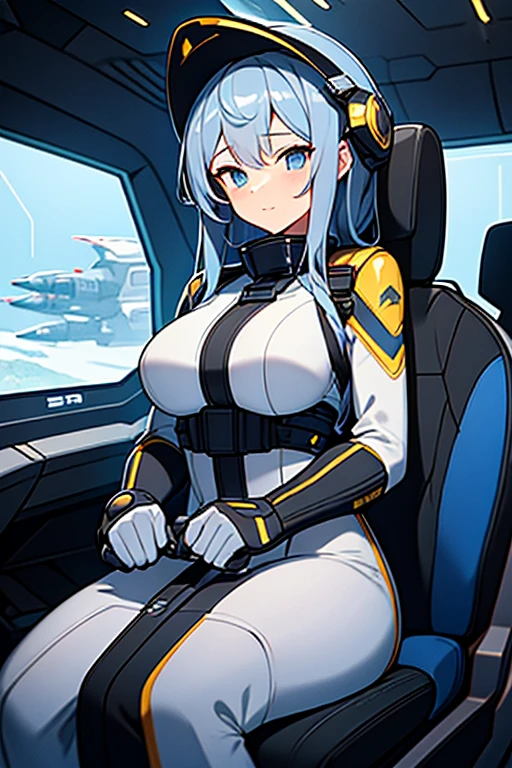 ((1 cyborg woman)),((huge breasts)),((curvy woman)),((lying on a treatment table, holding her legs wide open in an m shape)),((a penis coming out of her wet pussy of sperm)),((embarrassed face)),((bare breasts, with lots of bubian hair, wearing a scientist's coat)),((long gray hair, bright yellow eyes)),((with an assistant,) ),((facing the viewer)),