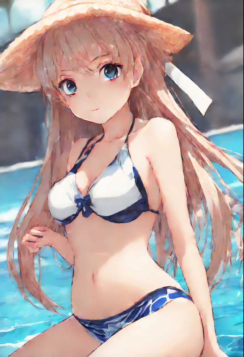 anime girl wearing bikini