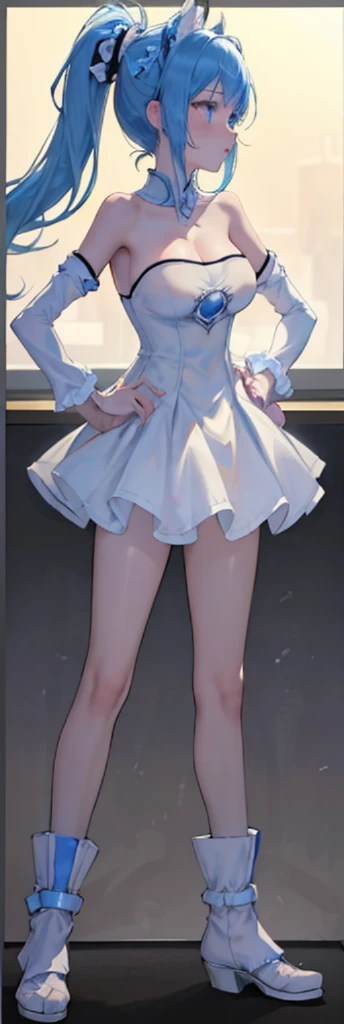 ((above shoulder，facial closeups))， Bigboobs， looking at viewert， ultra-realistic realism, Ghibli-style colors,  Ghibli-style colors, japanese manga,  Standing Picture, angle of view,  foreshortening, foreshortening, 8K, super detailing，All women have big breasts,Endless realism, cellshading,，character sheets, reference sheet, Standing Picture, 8K, super detailing, 1080p, Women HD，femele, 16k, A high resolution, Best quality at best, high high quality, Anatomically correct, tmasterpiece, Acura, hyper HD，as elegant as a swan，unreal-engine， Ghibli-style colors,   japanese manga,  Standing Picture, angle of view,battle armor，ssee-through，Lace skirt，Blue hair，red - eyed，Sexy big breasts，Transparent tulle clothes