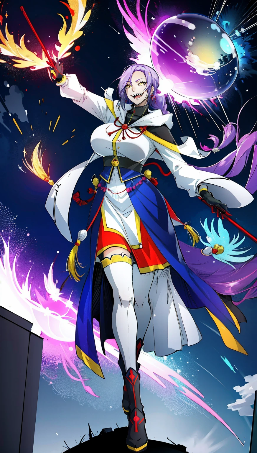 1girl, solo, looking at viewer, cowboy shot, hand arms full body,boots, standing,cute,breast, curvy, female,fantasy goddess,there is a cartoon picture of a woman with a very large breast, glowing divine being, glowing holy aura, inspired by Luma Rouge, the non-binary deity of spring, ethereal rainbow nimbus, the butterfly goddess of fire, inspired by Mariel, glowing aura around her, astral wind, as the goddess of the saturn, “uwu the prismatic person, big breast, serious, beautiful eyes, , full body, walking, long robe, long dress, ,priestess ,holy, smile, god rays, ray tracing, sparkle, cinematic lighting, UHD, retina, masterpiece, ccurate, anatomically correct, textured skin, super detail, high details, high quality, award winning, best quality, highres, 1080P, HD, 4K, thunder aura, light aura,full, snak staff,closed mouth,#anime #character #re:creators #magane chikujoin Trigger Words: chikujoin magane sharp teeth single braid thighhighs gloves earrings Version No.:, long skirt, sharpteeth smile, open mouth, priestess, tunic,, forest ruins background, european tunic, germanic cloths, european forest background, medieval france background
Waiting to start