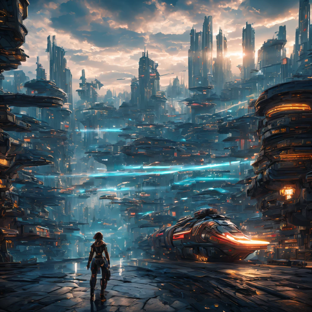 The best images, (8K, RAW photogr, actual), trains, the milky way express, futuristic vehicle, Transformers steel train,optimus prime train,Lite version, iridescent metal plating, Detailed and delicate depictions and gorgeous and dynamic painting techniques, background galaxy, magnificent view, professional flame,ultra-realistic realism,futuristic train fantasy,Surreal dreams,Surrealism art fantasy style,Epic digital fantasy art style,lute,HighDynamicRange,Beautiful sci-fi art, Sci-fi train digital art illustration, Digital Cyberpunk Art, science fiction digital painting, futuristic digital painting, futuristic concept art, Sci-Fi Galaxy Train Cyberpunk, The landscape in front of cyberpunk alien utopia, science fiction digital art, Advanced digital cyberpunk art, dreamy cyberpunk girl