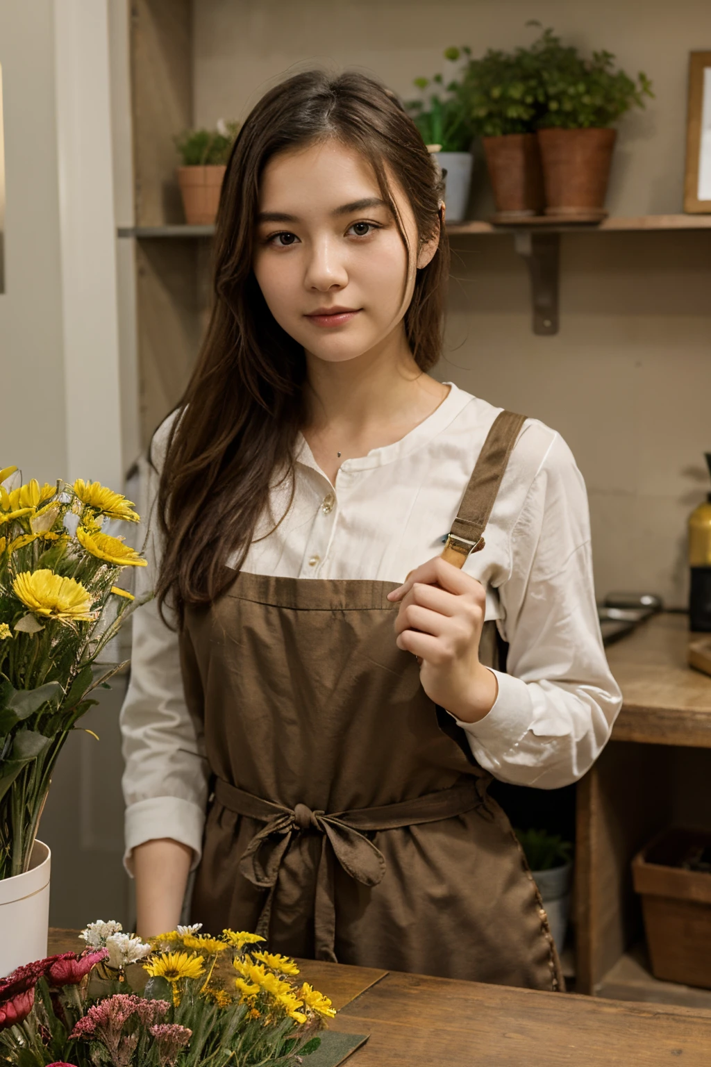 German、Beautuful Women、20yr old、Florist clerk