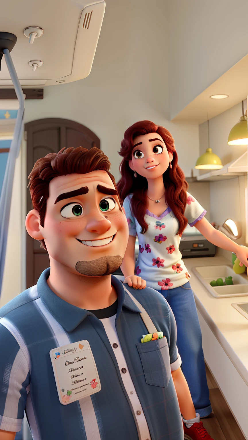 romantic couple, igual aos filmes Disney Pixar