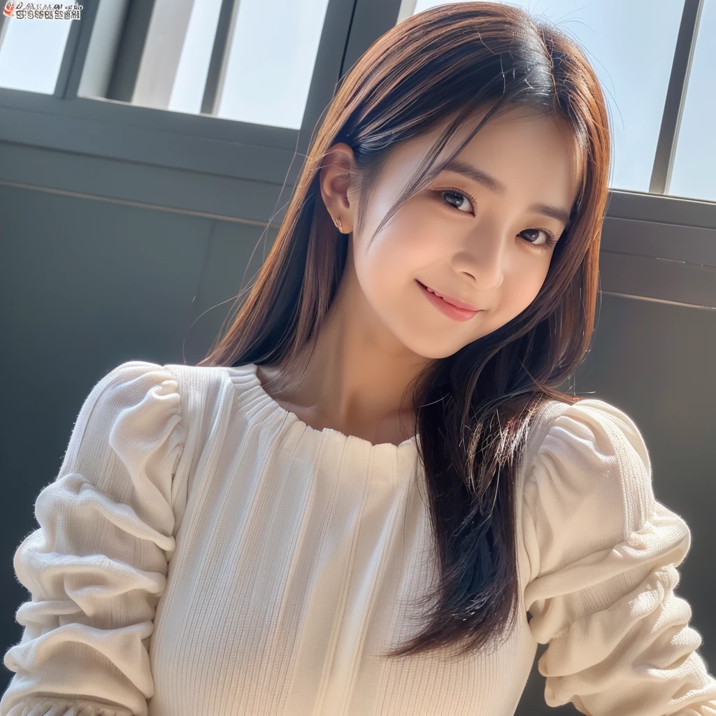 ((16k、RAW Photography、top-quality、masterpiece))、High detail RAW color、Photo Professional Close Up Photo、(realisitic、photorealisim:1.3)、((超A high resolution、Bright lighting、accurate hands without incongruity))、1 girl in,a smile,A girl who is rooting for me,(curby:1.2)、 ((NSFW)), A detailed eye, Fine skin, (cute little:1.2)、(((Long sleeve dress))),((KPOP Idol、cameltoe))、((enticing)),Realistic face、Asian Girl,(Longhaire),