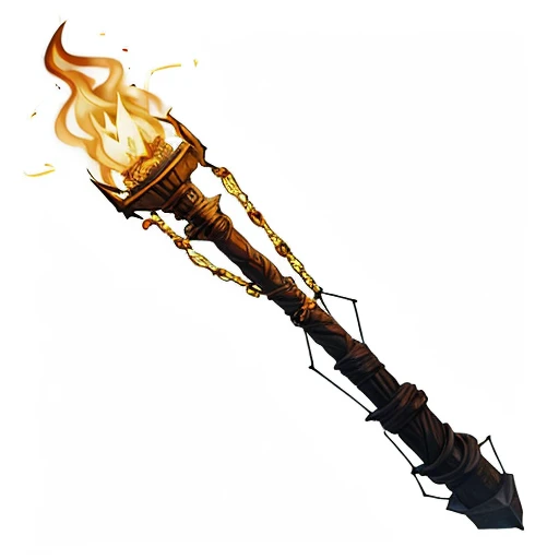 DnD magic item, name - (Torch Of Web), description - (When this torch is lit, it casts the spell web. Lasts 1d4 rounds)