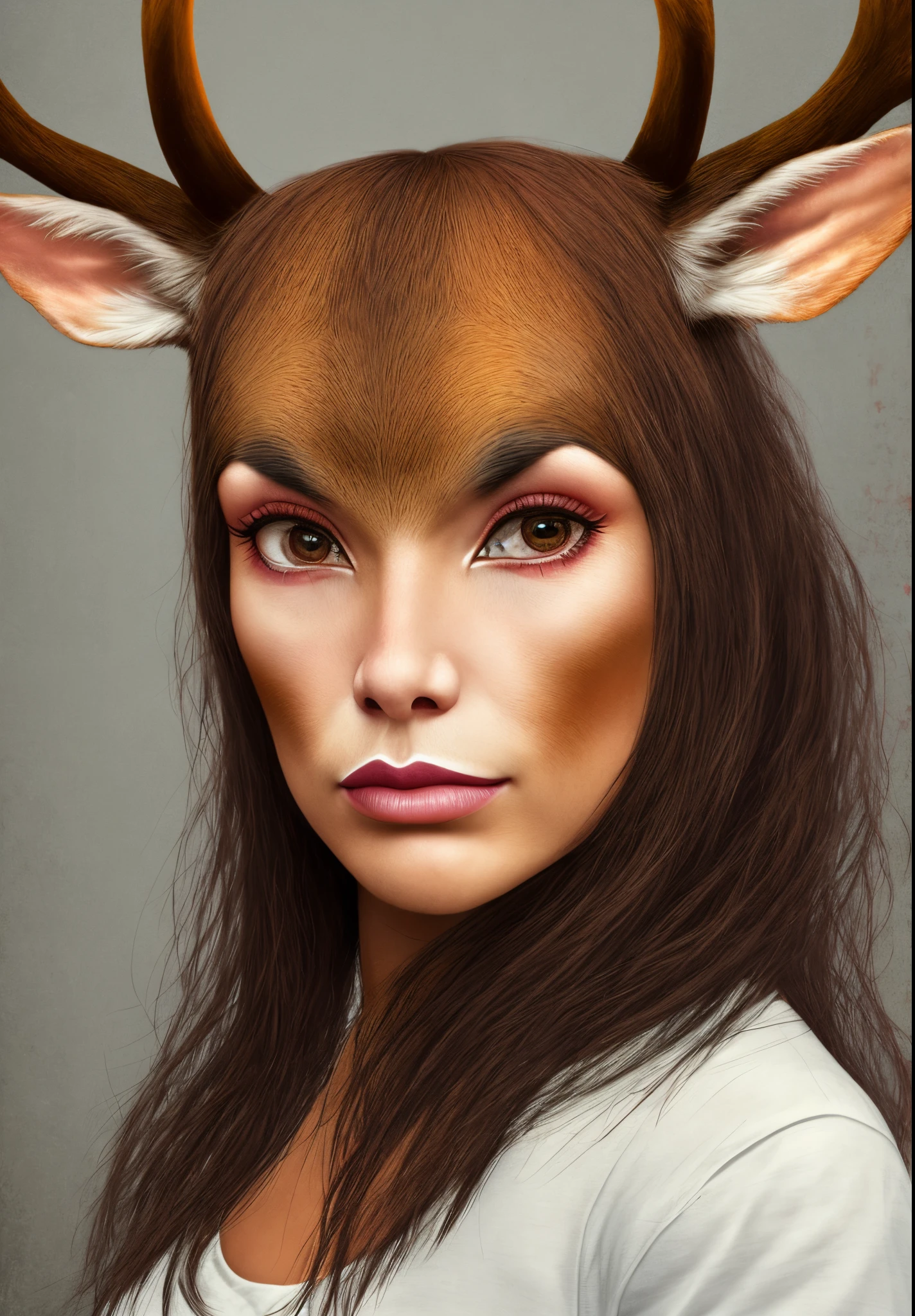 
woman hirsute like a monkey