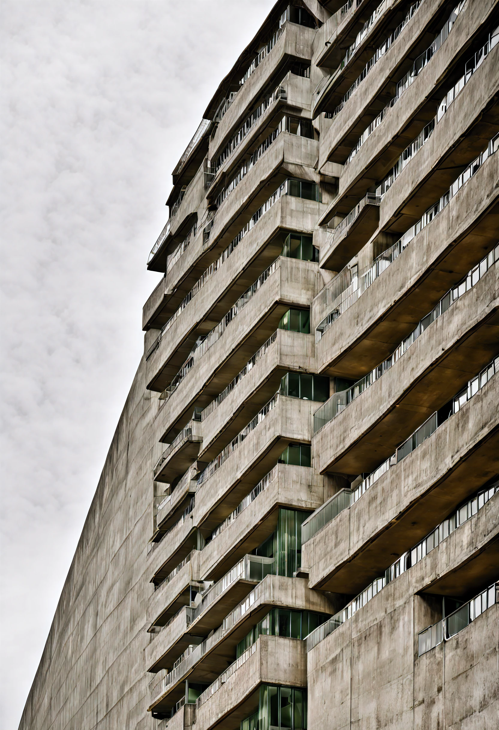A tall building,There are a lot of windows,There are also a lot of windows, author:Andreas Gursky, author:Thomas Strus, Other Gursky, inspired by Andreas Gursky, Inspired by Thomas Strus, author:Karel Dujardin, full building, Brutalist architecture, big poor building, Brutalist architecture, Savage style, ultra-realistic realism, Brutalism, author:Richter