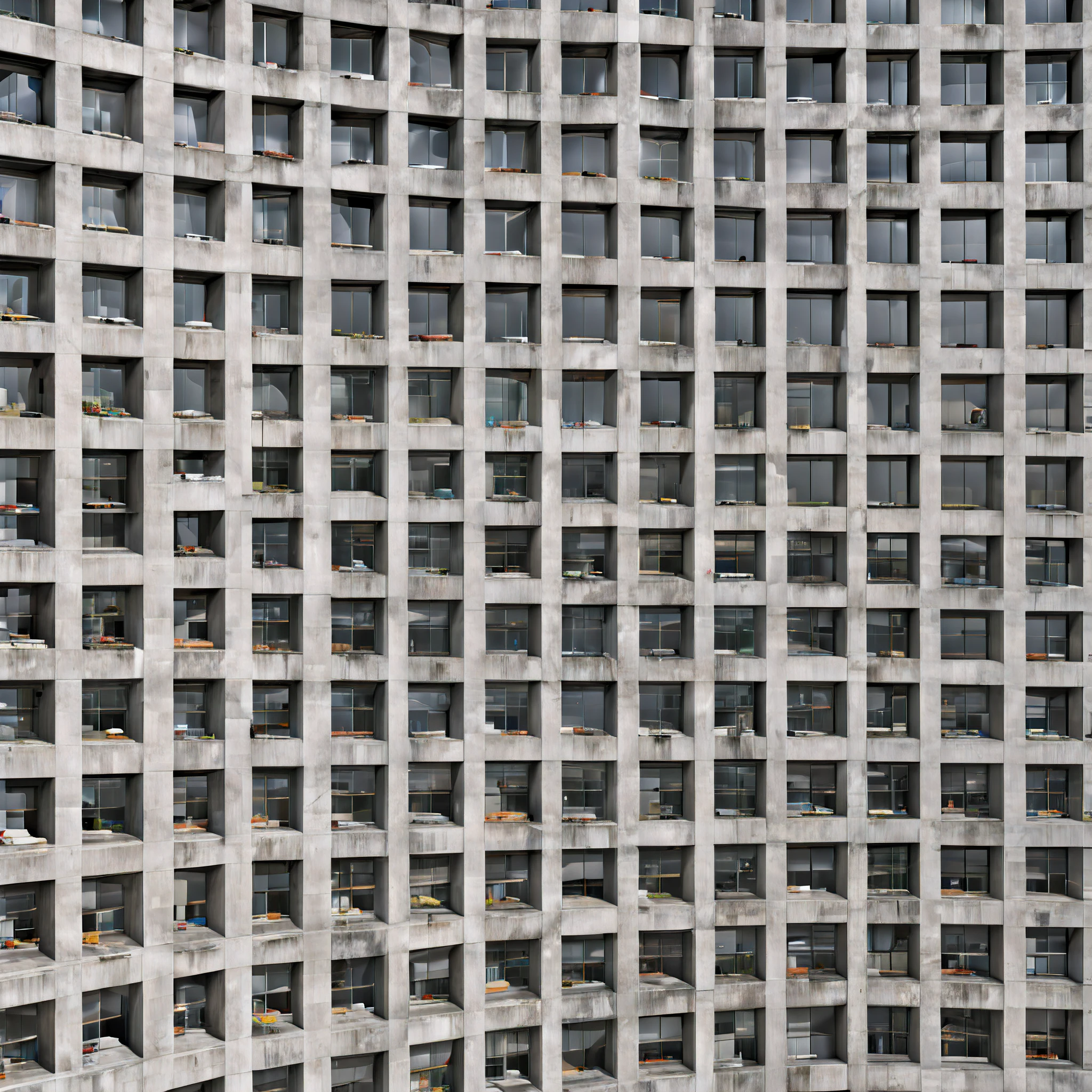 A tall building,There are a lot of windows,There are also a lot of windows, author:Andreas Gursky, author:Thomas Strus, Other Gursky, inspired by Andreas Gursky, Inspired by Thomas Strus, author:Karel Dujardin, full building, Brutalist architecture, big poor building, Brutalist architecture, Savage style, ultra-realistic realism, Brutalism, author:Richter