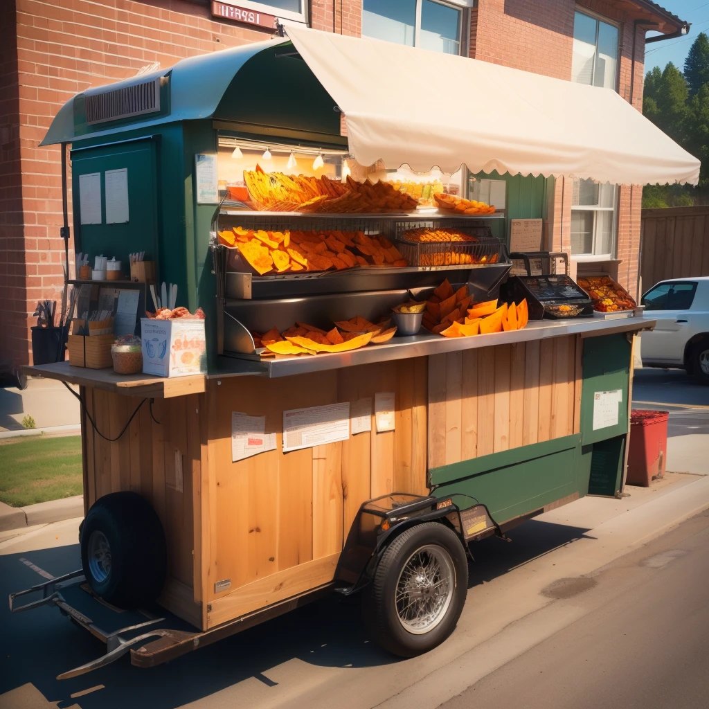 stone roasted sweet potato cart