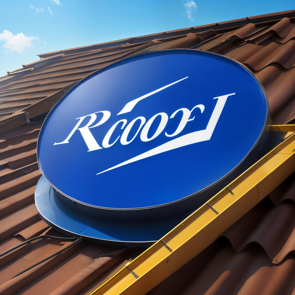 Roof construction company logo