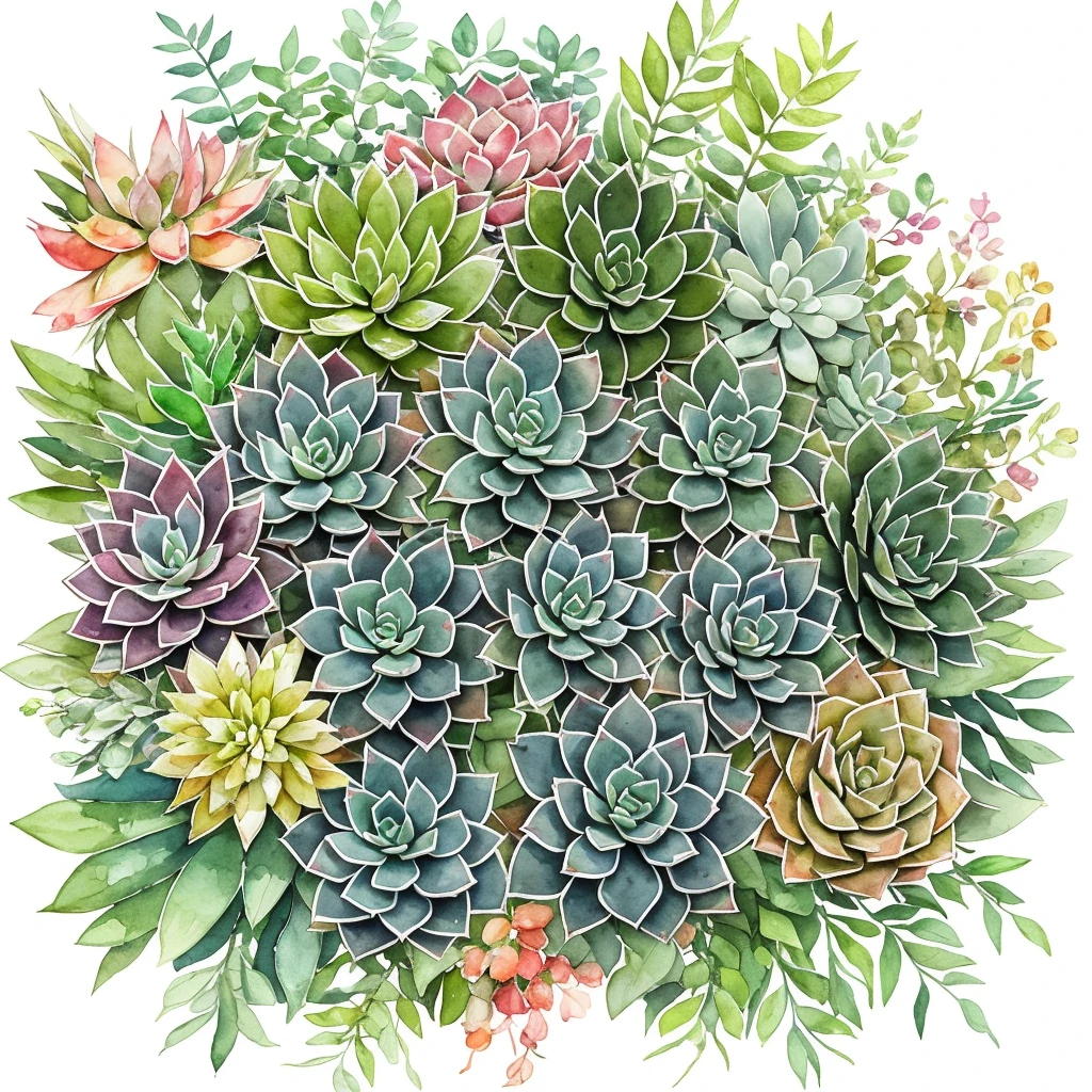 A bouquet of flowers with leaves and blossoms, flowers and leaves, plants, botanical art, decorative succulents, plants, some succulent plants, botanical art, directed by Martina Krupkova, inspired by Martina Krupkova, high quality, 4k, 8k, high resolution, masterpiece:1.2, ultra-detailed, realistic:1.37, HDR, UHD, studio lighting, ultra-fine painting, sharp focus, physically-based rendering, extreme detail description, professional, vivid colors, bokeh, floral, vibrant colors, natural lighting, artistic, enchanting garden, soft focus, elegant flower arrangement, delicate petals, intricate leaf patterns, lifelike textures, ethereal atmosphere, captivating beauty.