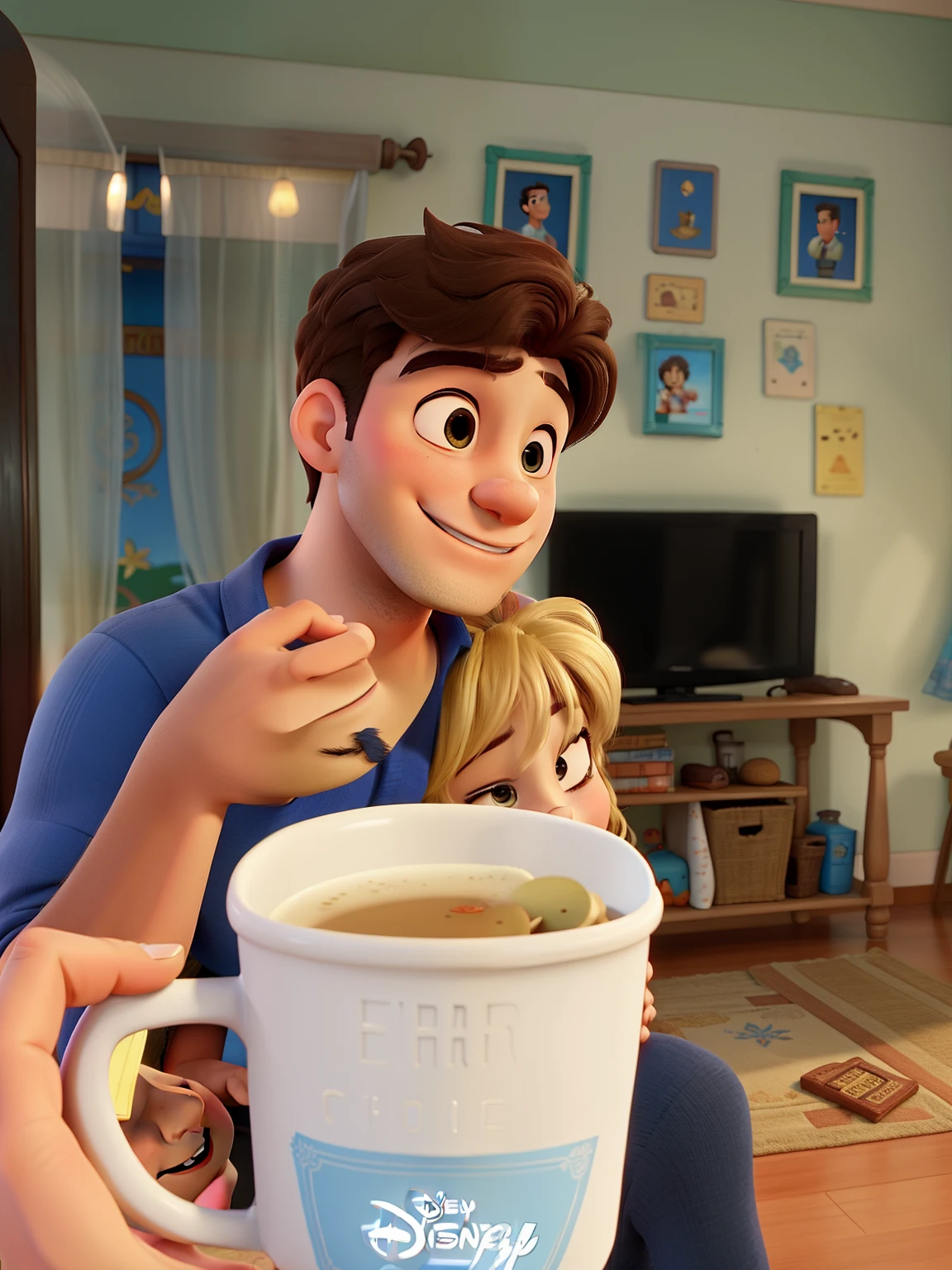 Casal feliz igual filme da Disney amor