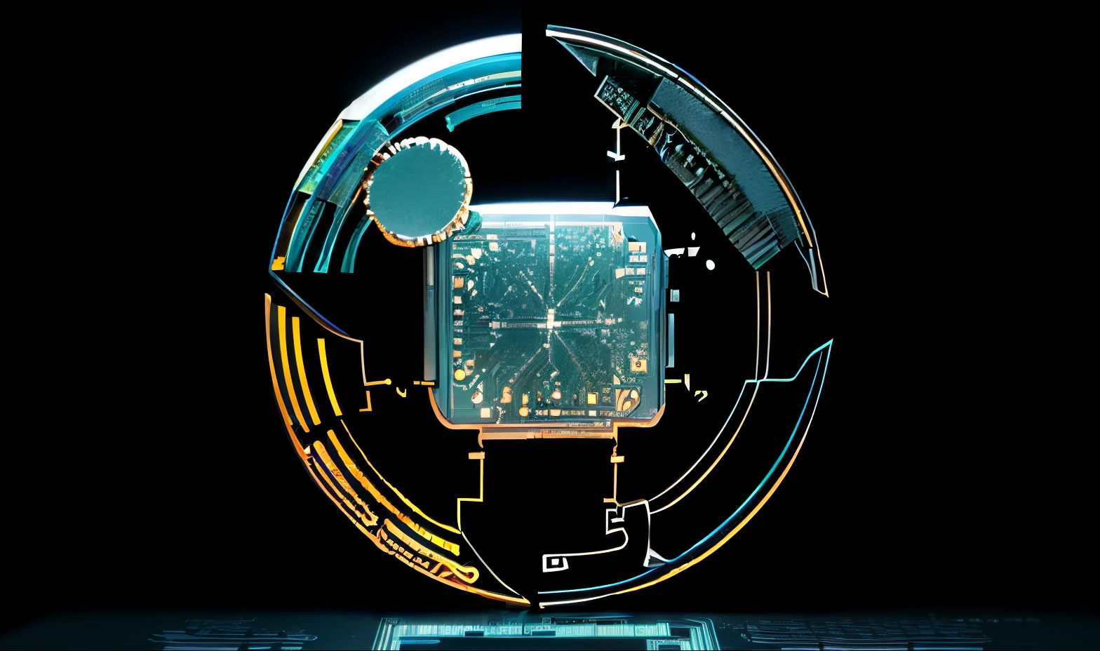 , quantum processor, abstract tech, quantum computing, quantum technology, rete, translucent microchip ornate, integrated circuit, engineered, circuit boards, Portrait of computer & circuit, Quantum Computers, technologies, cyber augmentation implant, digital static, neuromorphic chip, circuit, complex electronic products