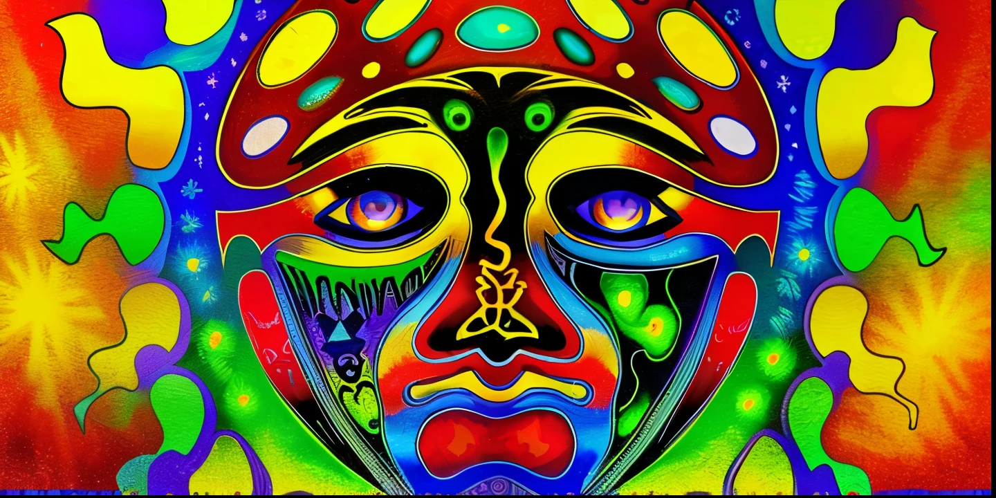 a close up of a face with a sun in the background, chris dyer, psychedelic illustration, shamanic poster lsd art, psychedelic shaman, tribal psychedelic, psychedelic, 3rd eye, dmt art, psytrance artwork, lsd face, toyism, android jones and chris dyer, third eye, inspired by Alex Grey, visionary art style, psychedelic art style