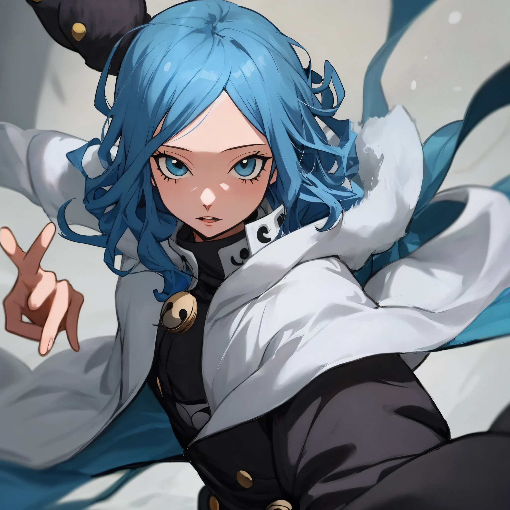 Juvia lockser from fairy tail in jujutsu kaisen art style