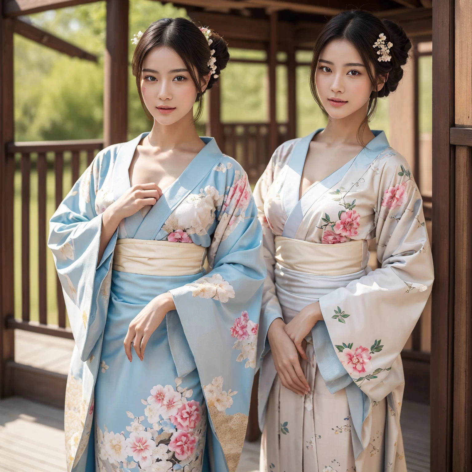 (top-quality、​masterpiece、very high res、An ultra-high picture quality),1girl,Extremely Beautiful Woman,She is 20 years old,Very beautiful with a beautiful face,Beautiful body,Beautiful,Beautiful skin texture,(Beautifully colored long-sleeved kimono,Furisode figure,Furisode wearing,adult-like),(The whole picture、Detailed picture、accurate anatomy、Defect-free images、extremely detailed picture、Accurate images、image perfect)、(Best Shot Photo 1.2)