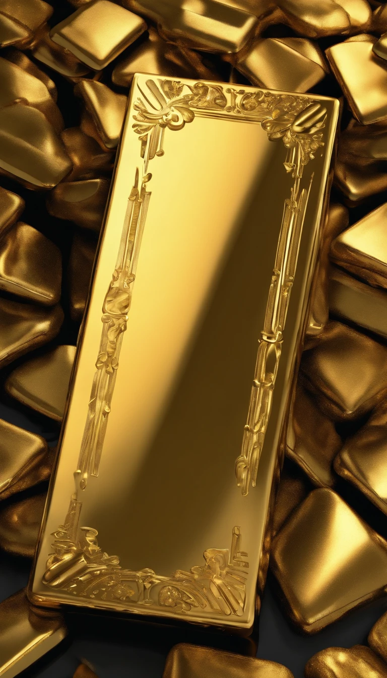 (best quality,4k,highres,masterpiece:1.2),ultra-detailed,(realistic,photorealistic,photo-realistic:1.37),gold bar,surreal art,detailed texture,luxurious style,shiny appearance,sparkling reflections,vivid colors,abstract,studio lighting
