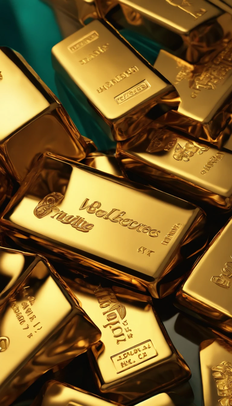 (best quality,4k,8k,highres,masterpiece:1.2),ultra-detailed,(realistic,photorealistic,photo-realistic:1.37), vivid colors,gold bar,clear texture,luxurious style,surreal art