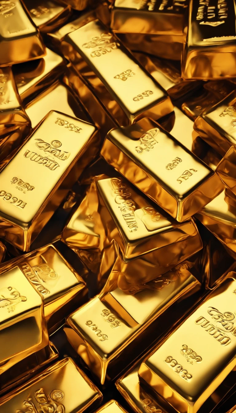 (best quality, ultra-detailed, realistic:1.37), gold bar, surreal art, clear texture, luxurious style, vivid colors, studio lighting