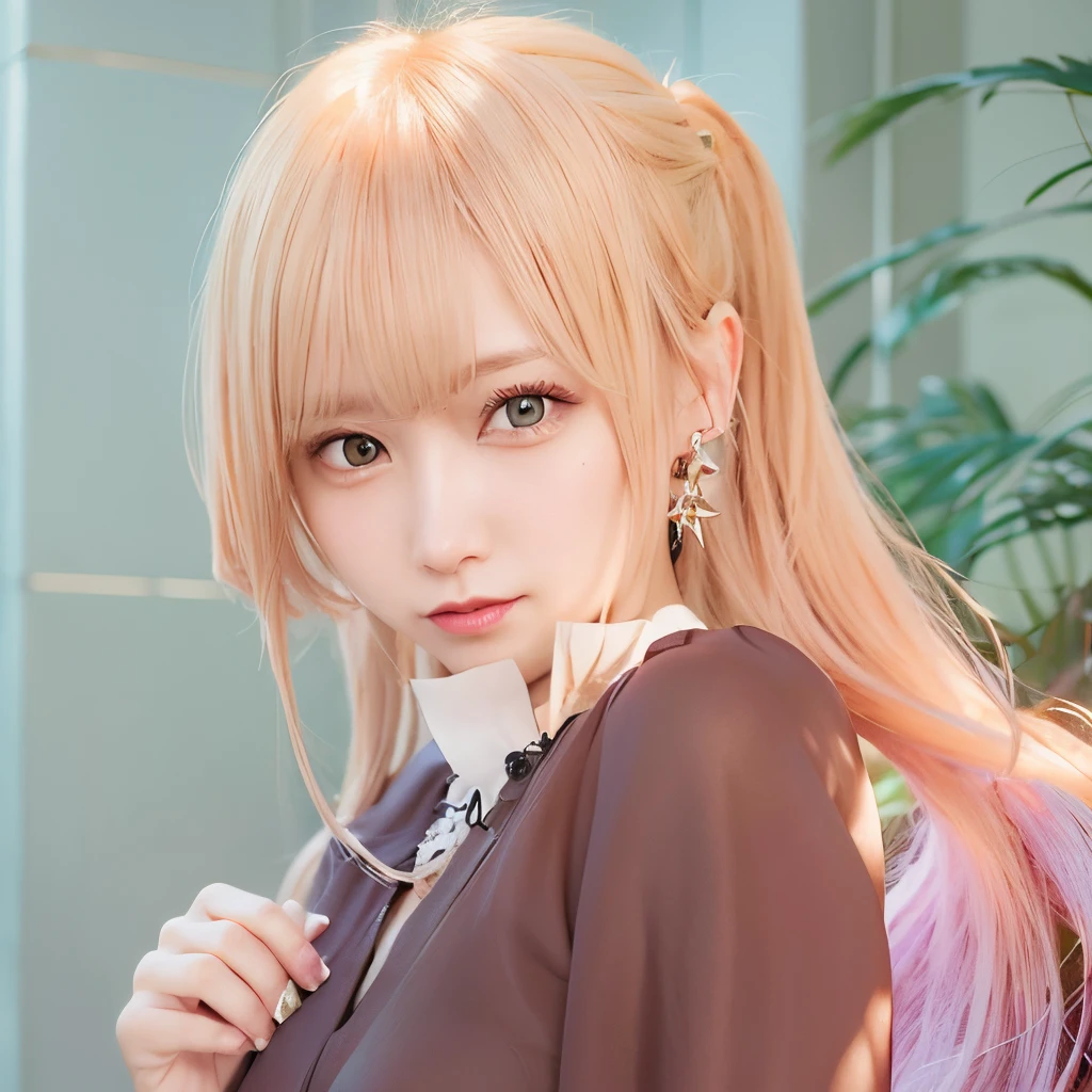 beautiful (zxzxberna), intricate colorful hair with , sunlight, beautiful lighting, vibrant lighting, intricate, highly detailed, elegant, smooth, by Ruan Jia and Artgerm and Anton Fadeev,
