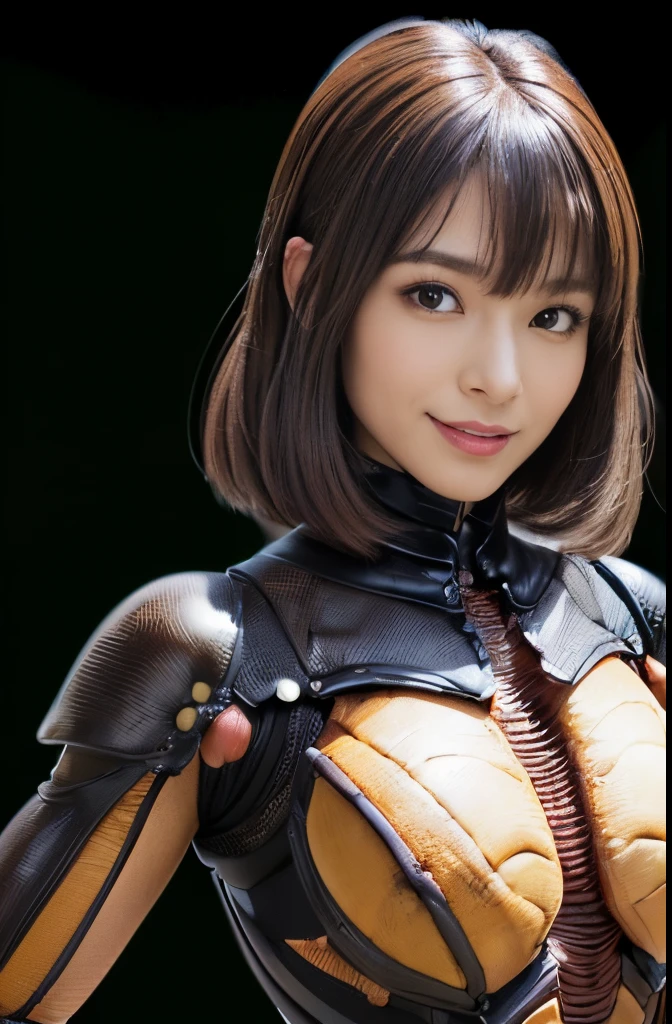 (high resolution,masterpiece,best quality,extremely detailed CG, anime, official art:1.4), realistic, photo, amazing fine details, all intricate, gloss and shiny,awesome many layers, 8k wall paper, 3d, sketch, kawaii, illustration,( solo:1.4), perfect female proportion,villainess, (fusion of dark brown cockroach and lady:1.4), (brown cockroach form lady:1.2), (brown cockroach lady:1.2), (fusion:1.2), (solo:1.4), (evil smile:1.2), muscular, abs, (cockroach brown exoskeleton bio insect suit:1.4), (cockroach brown exoskeleton bio insect armor:1.2), (brown transparency cockroach wing:1.4), (brown cockroach antennae:1.3),